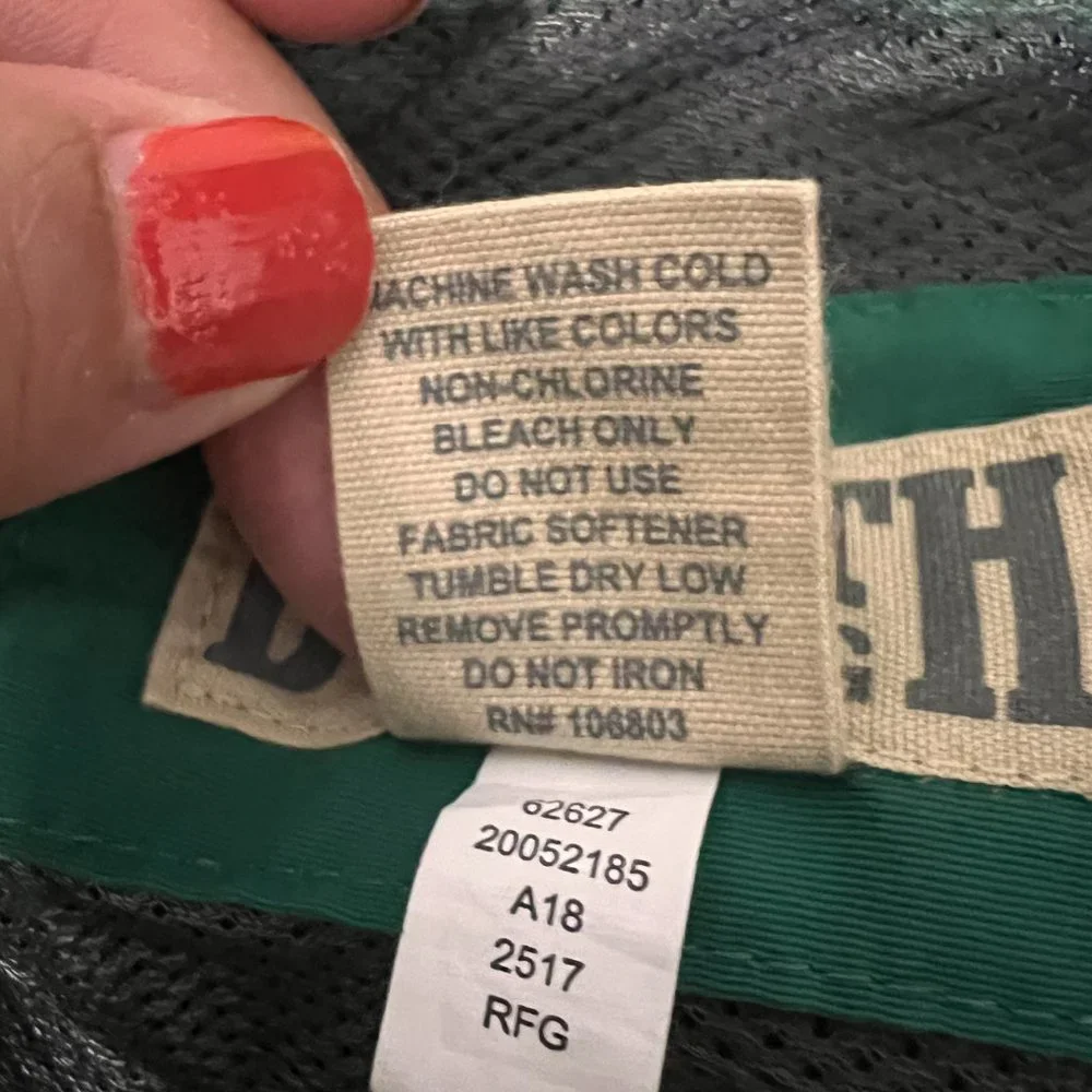 Duluth Trading XL rainforest green  swim trunks